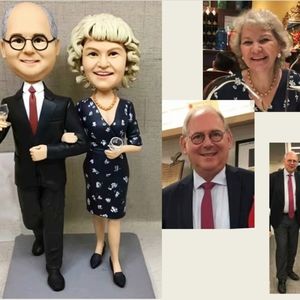 Surprise Gift Custom Handmade Your 3D Portrait Art Doll from Photos by uDesign